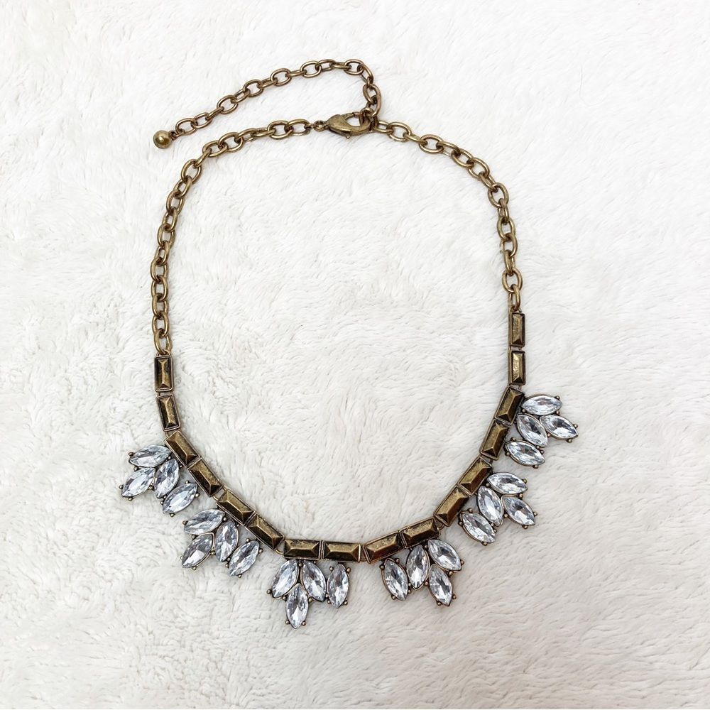 Bronze and crystal necklace